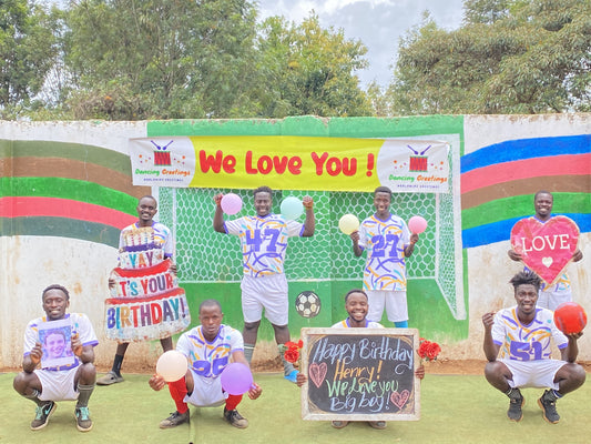 Greeting Video from Africa - Football Boy Team