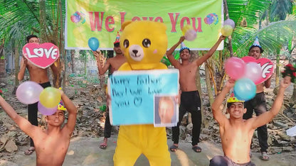 Father's Day Video greeting from Teddy Bear